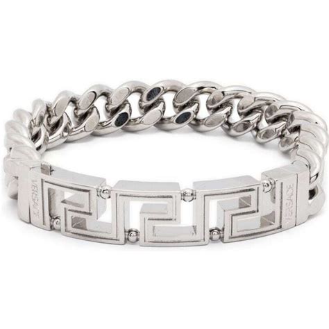 versace bracciale uomo replica|Bracciale a catena con Greca .